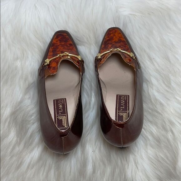 Lanvin Vintage Patent Leather Pumps Sz 22.5/6 - Picture 3 of 7